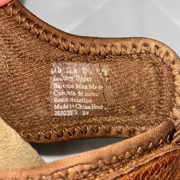 Earth spirit Cushion Womens 9 Adria II Brown Leather Sport Sandals Strap Comfort - Picture 15 of 15